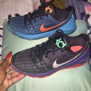 Boys KD sneakers... one size 2 and the 2.5